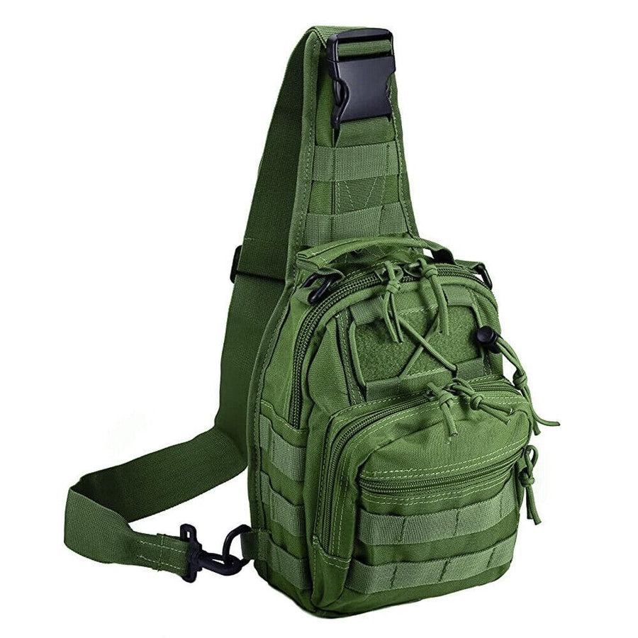 Outdoor Tactical Sling Bag Military MOLLE Crossbody Pack Chest Shoulder Backpack - Trendha