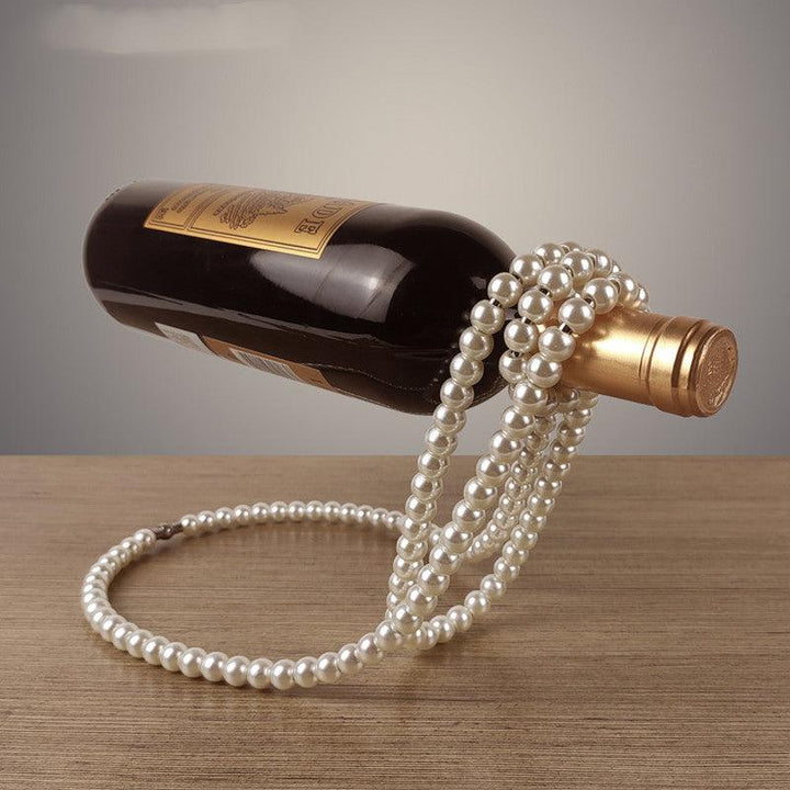 Pearl Necklace Wine Rack Suspended Wine Rack Creative Home Desktop Decoration - Trendha
