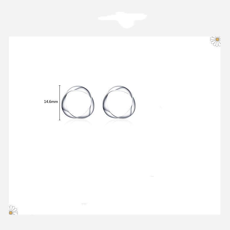 Personalized Fashion Irregular Geometric Circular Design Simple Earrings - Trendha