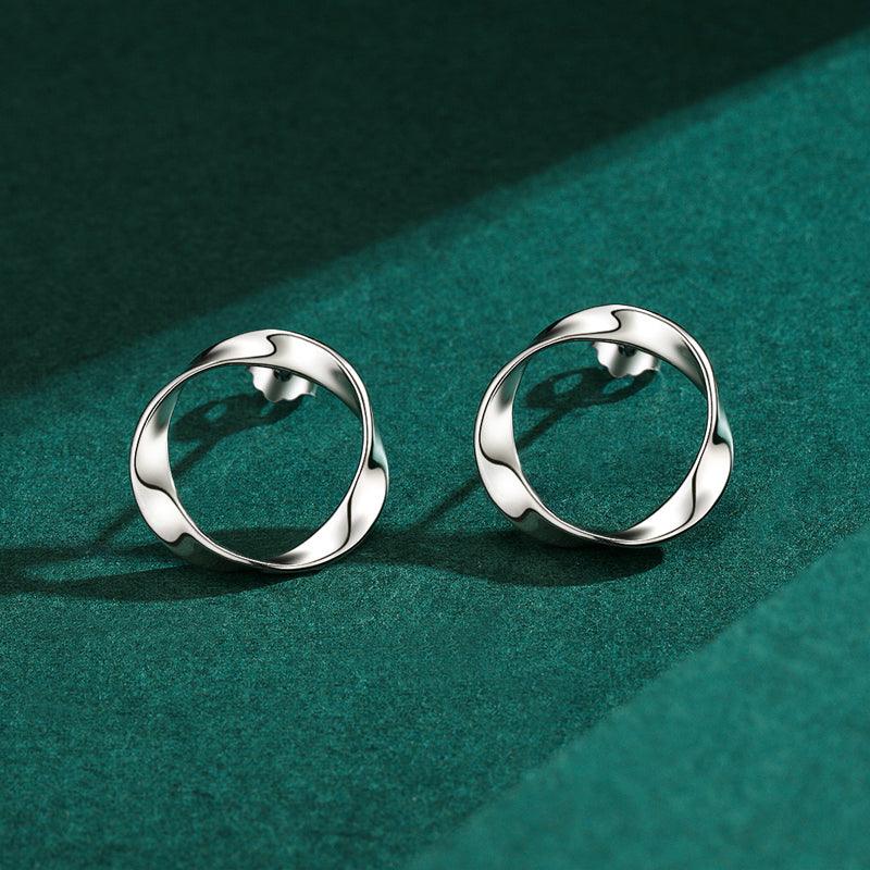Personalized Fashion Irregular Geometric Circular Design Simple Earrings - Trendha