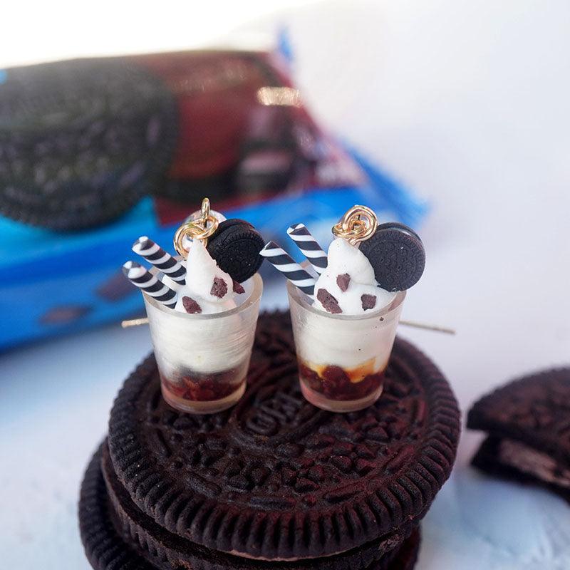 Mini Dessert-Drink Earrings, Stud or Clip Options