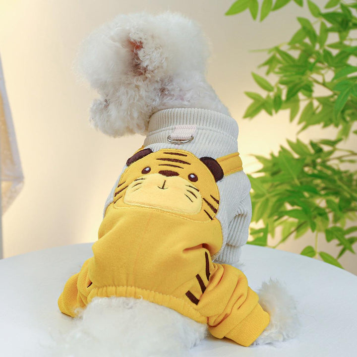 Pet Dog Clothes Corduroy Cute Suspender Pants - Trendha