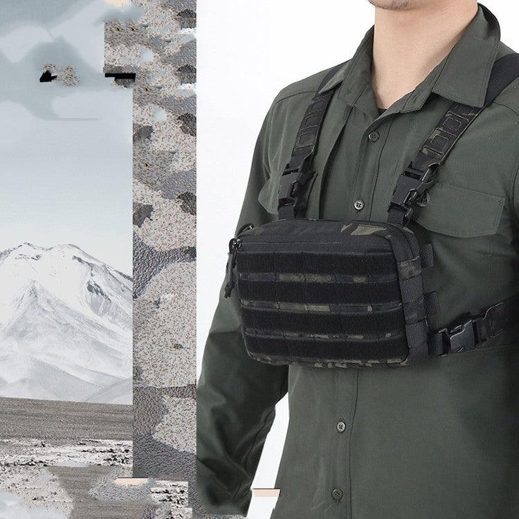 Compact Harness Chest Pouch with Zipped Storage