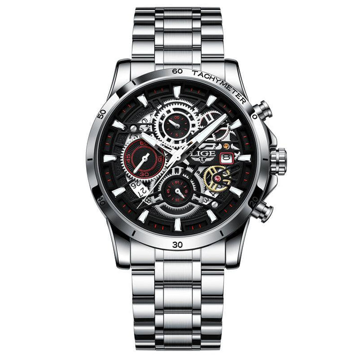 Quartz Watch Skeleton Design Multifunctional - Trendha