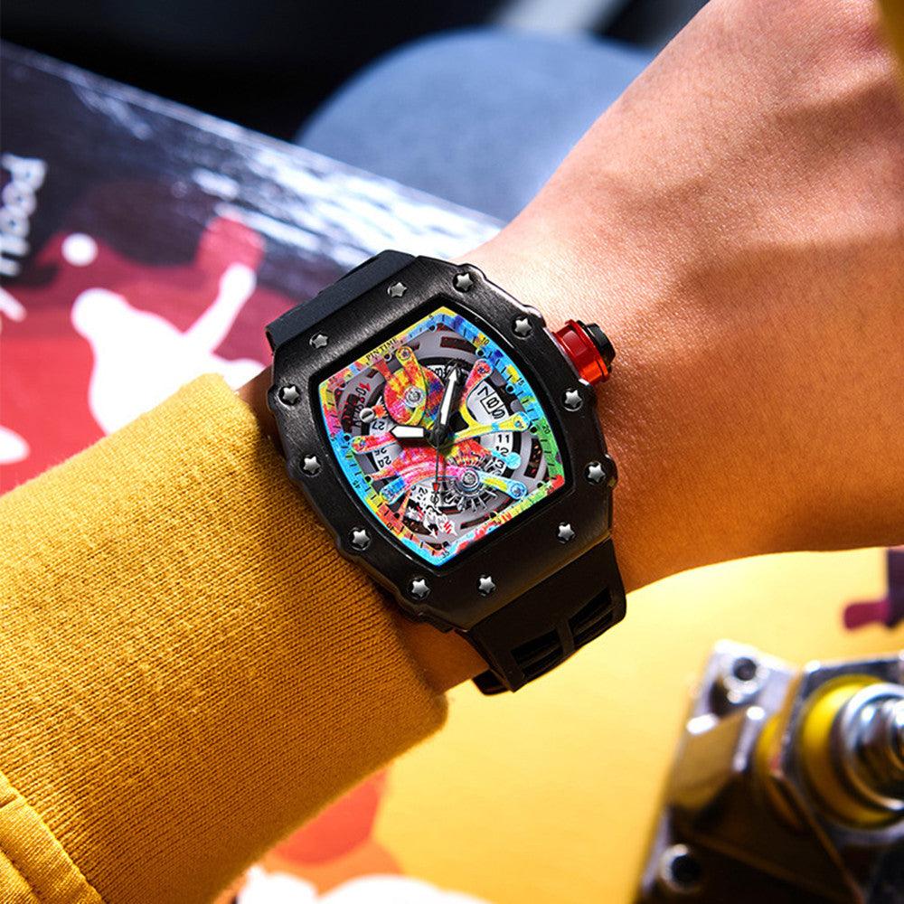 Quartz Watch Tourbillon Skeleton Trend - Trendha