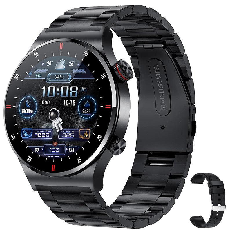 QW33 Smart Watch Heart Rate Blood Pressure Blood Oxygen Controlled By Music Photo Step Counting Bluetooth Calling Smart Watch - Trendha