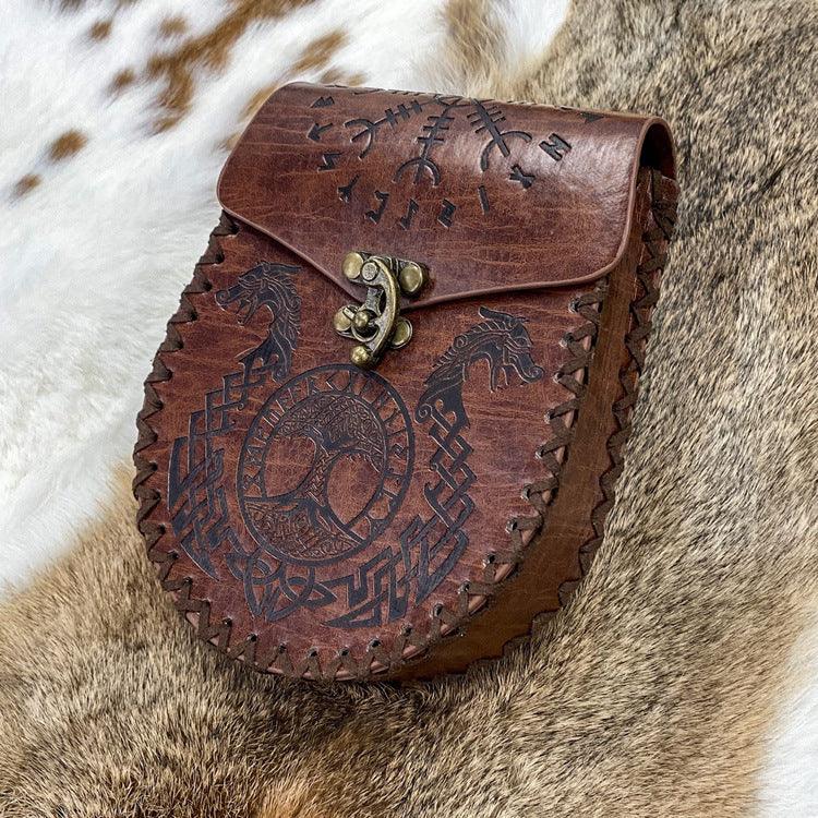 Renaissance PU Leather Waist Purse COSPLAY Photography Props - Trendha