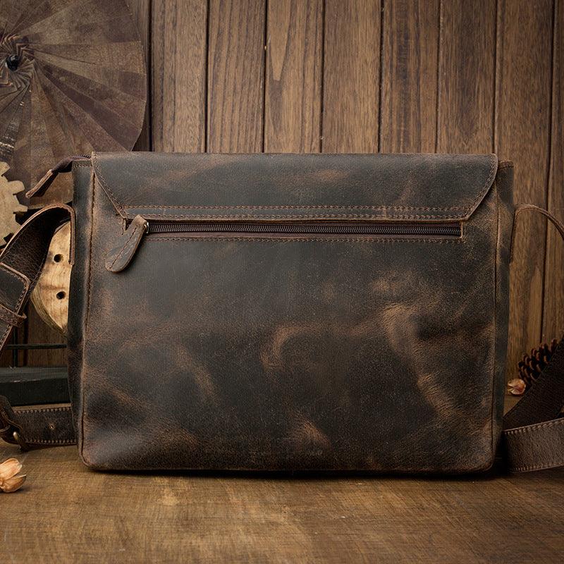 Retro Casual Men's Leather Shoulder Bag - Trendha