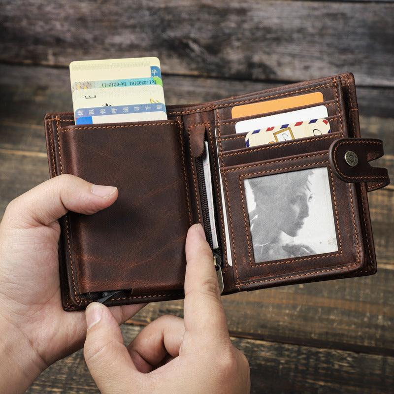 RFID Anti-theft Brush Buckle For Men's Wallet - Trendha