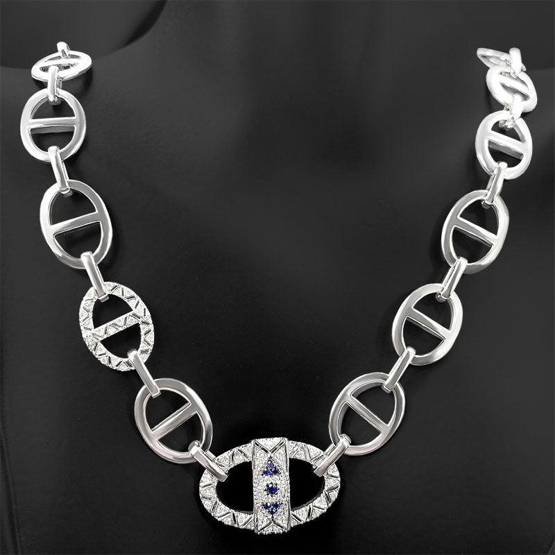 Ring Buckle Hollow Collar Chain Necklace - Trendha