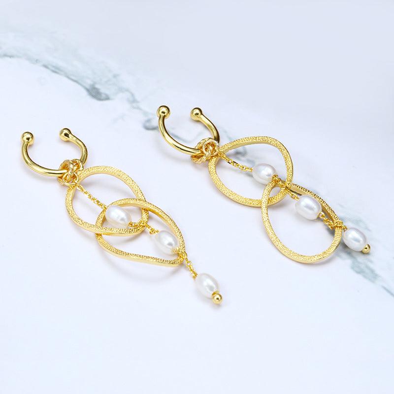 Ring Pearl Ear Clip Without Ear Hole - Trendha