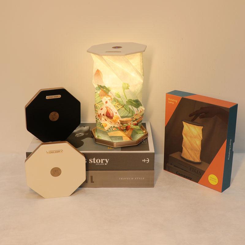 Rotating Book Light Small Gift Folding Atmosphere Night Lamp - Trendha