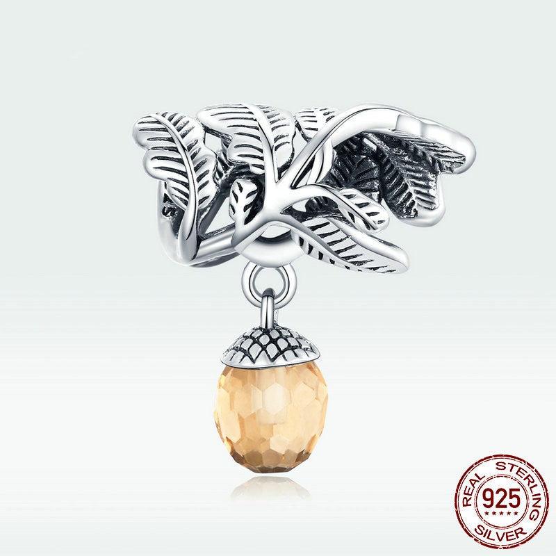 S925 Silver Pine Nut Bracelet Beads - Trendha