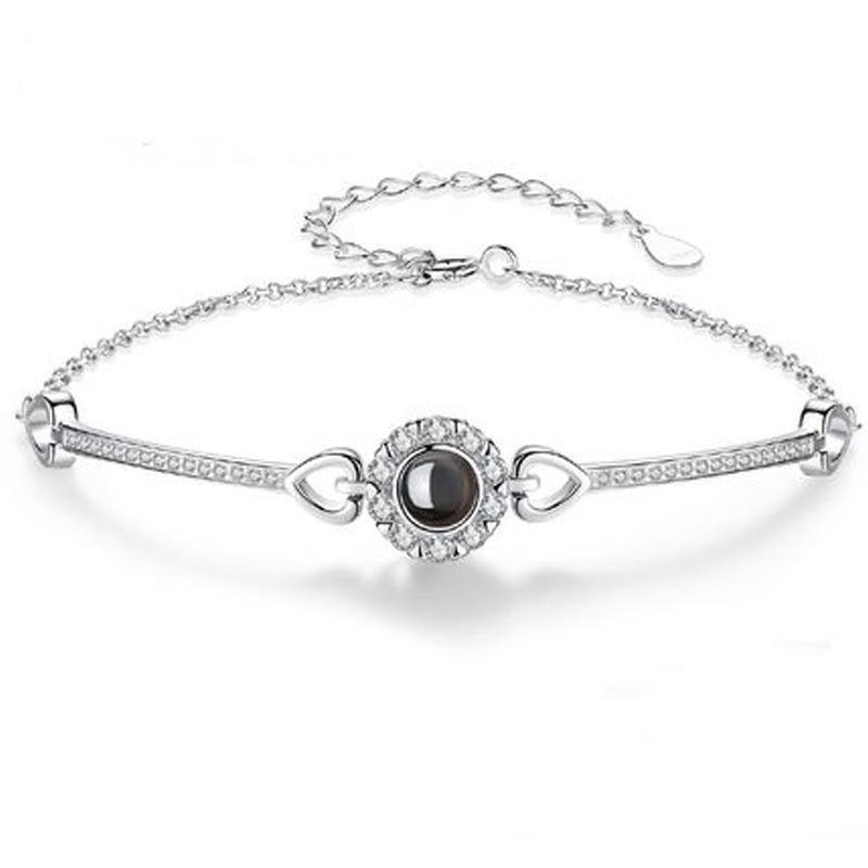 S925 Sterling Silver Angel's Eye Bracelet - Trendha