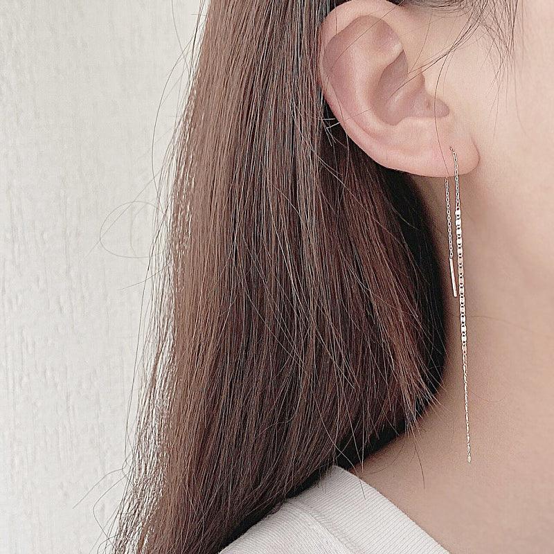 S925 Sterling Silver Ear Thread Female - Trendha