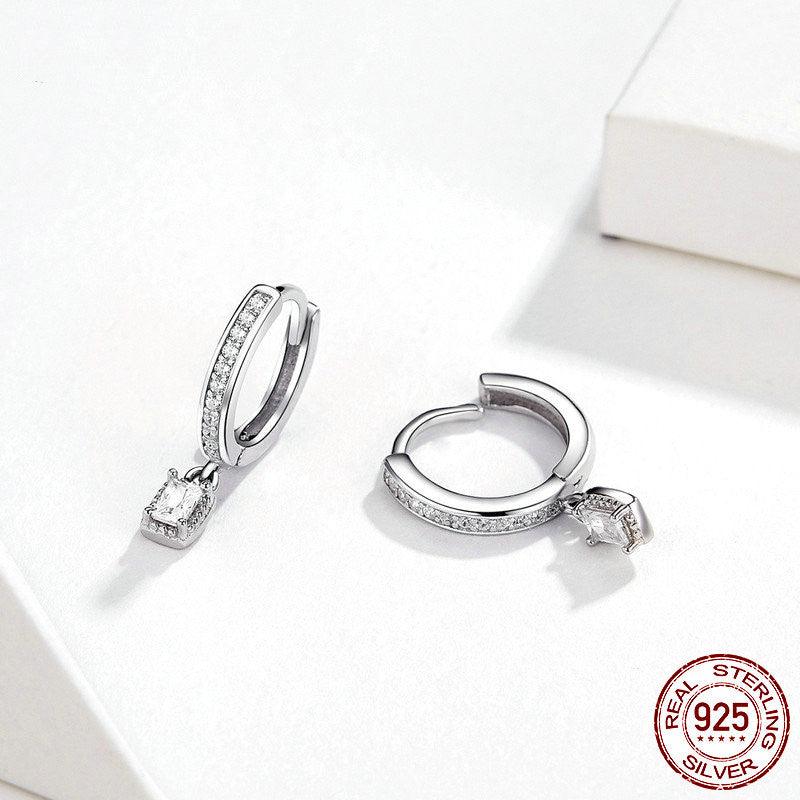 S925 Sterling Silver Fashion Zircon Earrings - Trendha