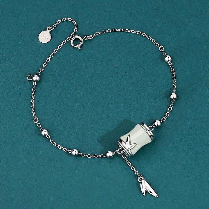 S925 Sterling Silver Natural And Tianyuzhu Bracelet Female Necklace - Trendha