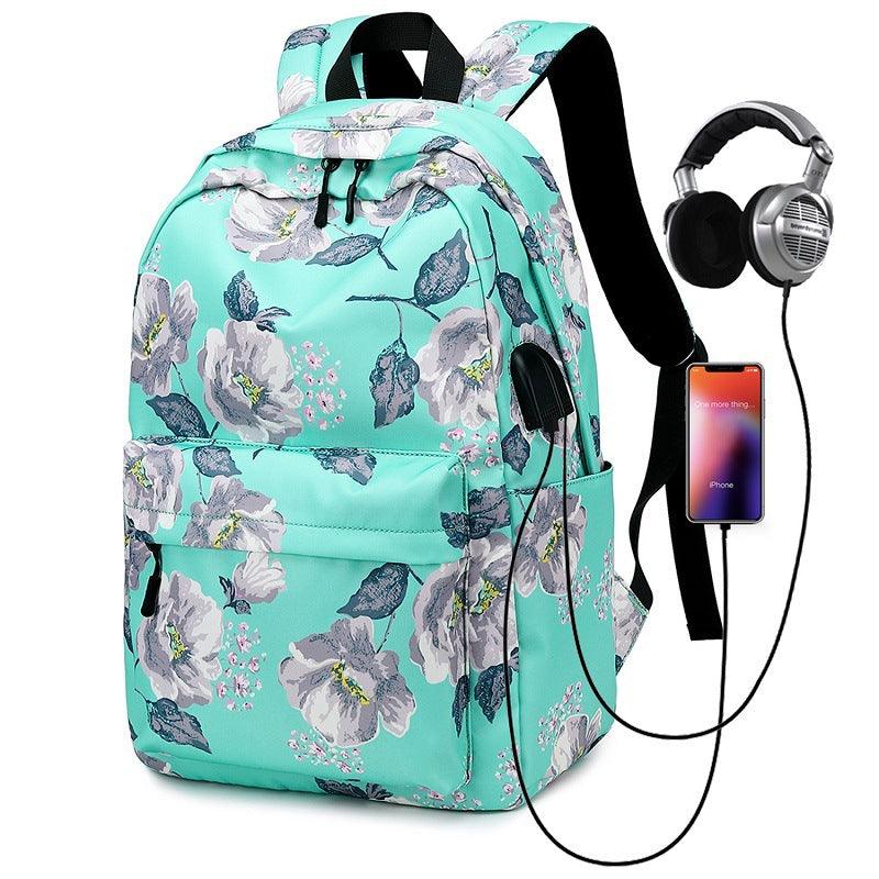 Schoolbag Outdoor Nylon Backpack For Women - Trendha
