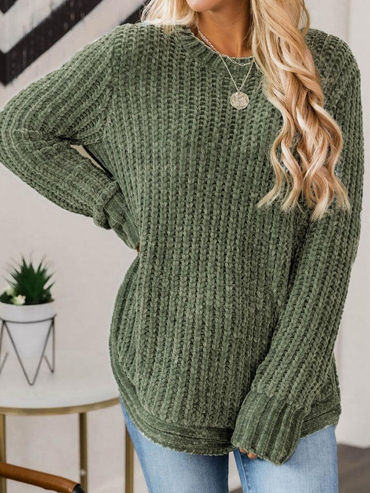 Shiying Green Thickened Jumper Female - Trendha