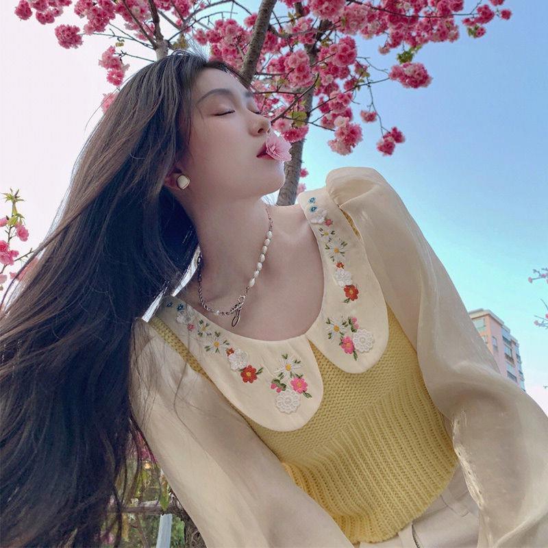 Short Knitwear Small French Tea - Trendha