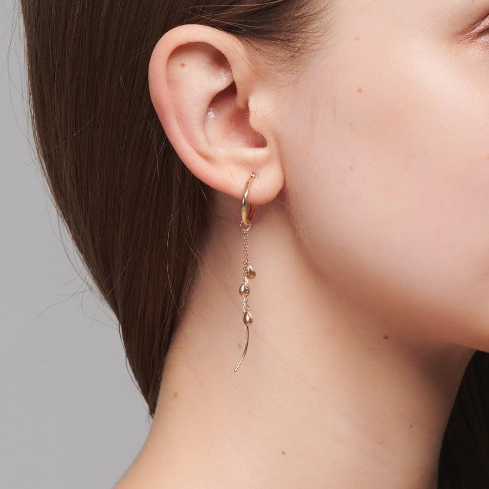 Silver Gilded Fashion Earrings Female - Trendha