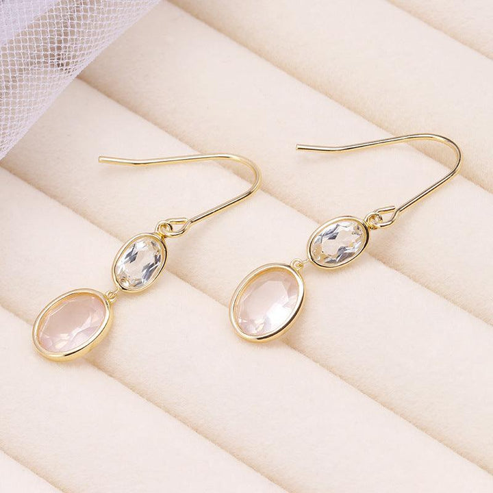 Simple Fashion Crystal Earrings Female - Trendha