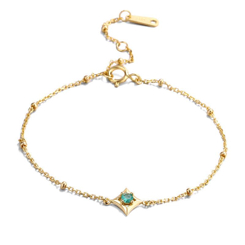 Simple Versatile Bead Chain Diamond Bracelet Girl - Trendha