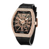 Color: 1black belt rose gold shell