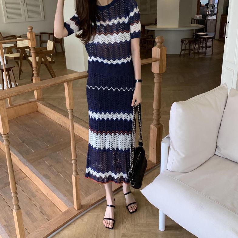 Slim Fit Waist Stretch Casual Women's Summer Hollow Suit - Trendha
