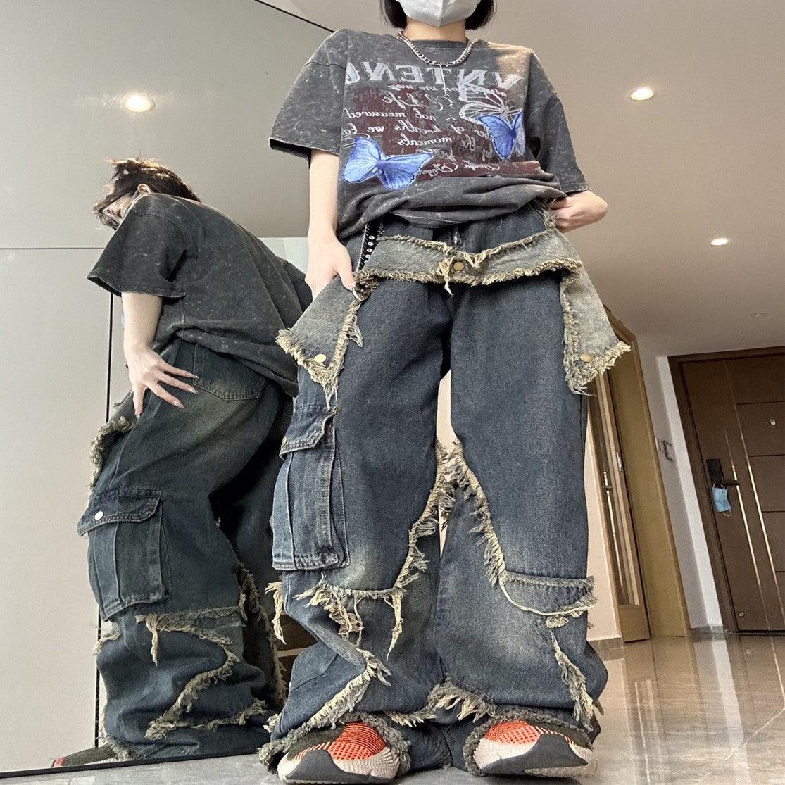 Small Street Design Sense American Retro Jeans Female - Trendha