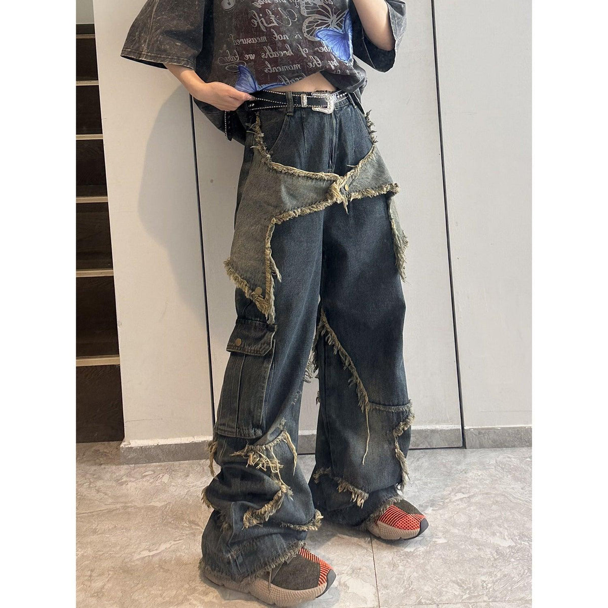 Small Street Design Sense American Retro Jeans Female - Trendha