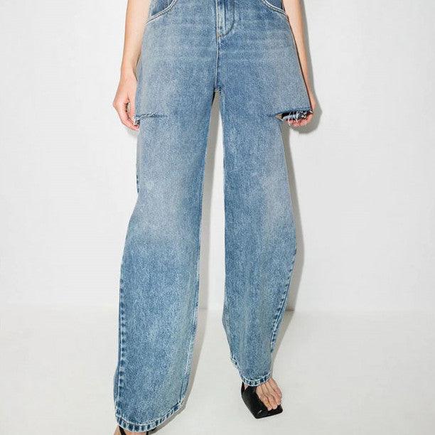 Spring And Summer New Cut Process Wash Jeans - Trendha
