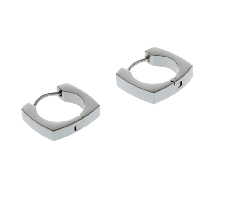 Square Earrings Made Of Versatile Titanium Steel - Trendha