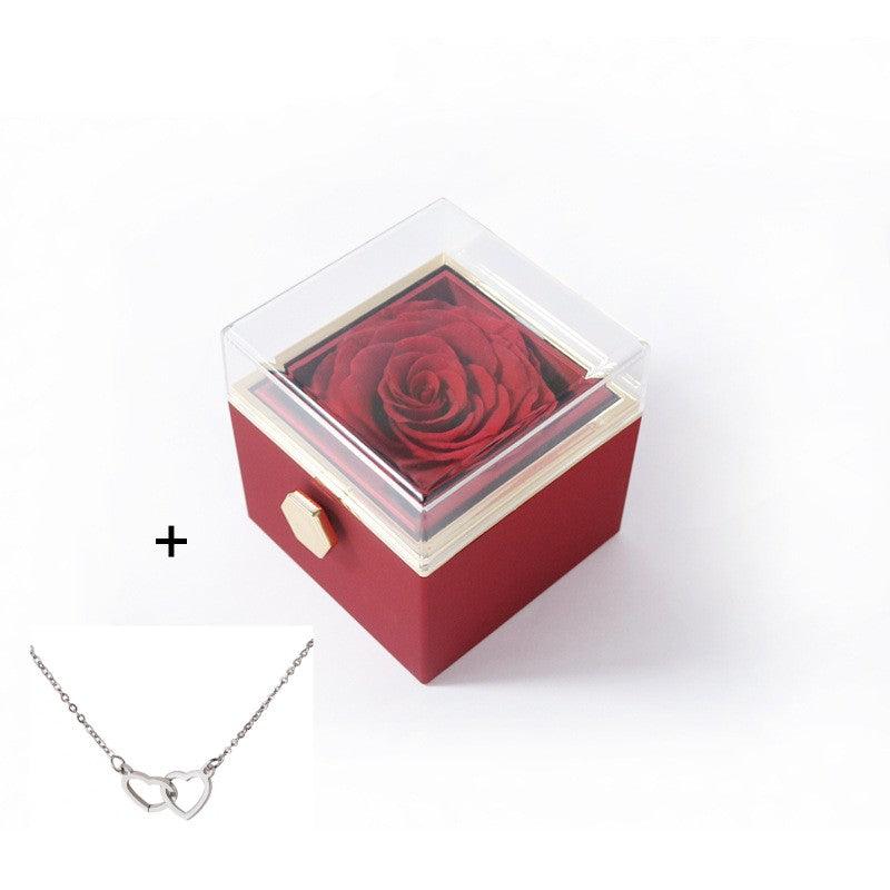 Stainless Steel Double Love Necklace Box Set - Trendha