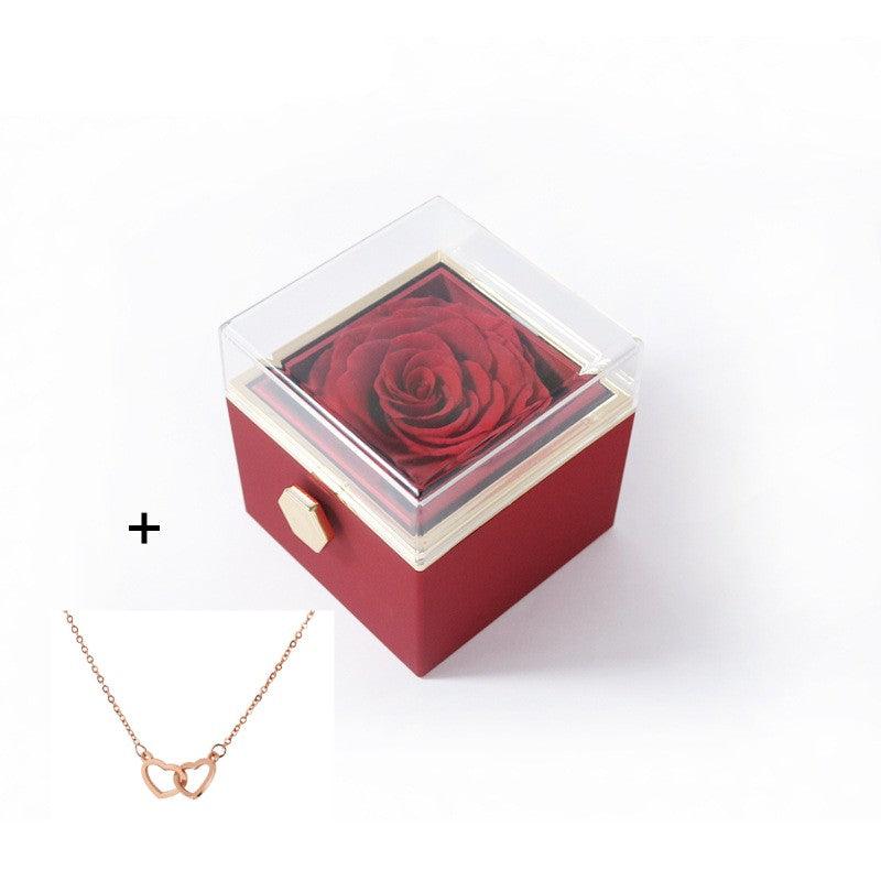 Stainless Steel Double Love Necklace Box Set - Trendha