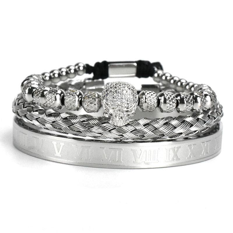 Stainless Steel Mesh Bracelet Suit Men - Trendha