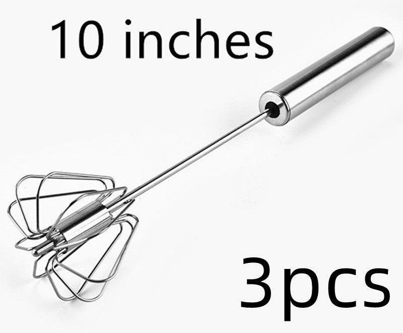 Stainless Steel Semi Automatic Egg Beater Kitchen Tools Hand Held - Trendha