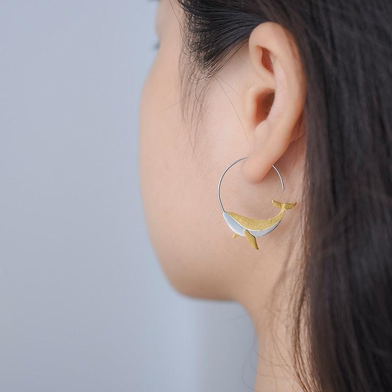 Sterling Silver Elegant Atmospheric Earrings