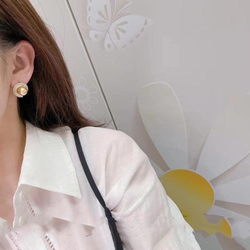 S925 Gold-Tone Stud Earring Settings, Without Pearls