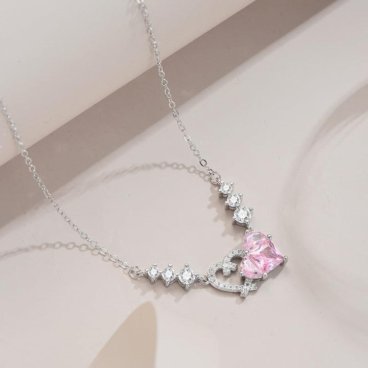 Sterling Silver Sweet Girl Series Dating Necklace - Trendha