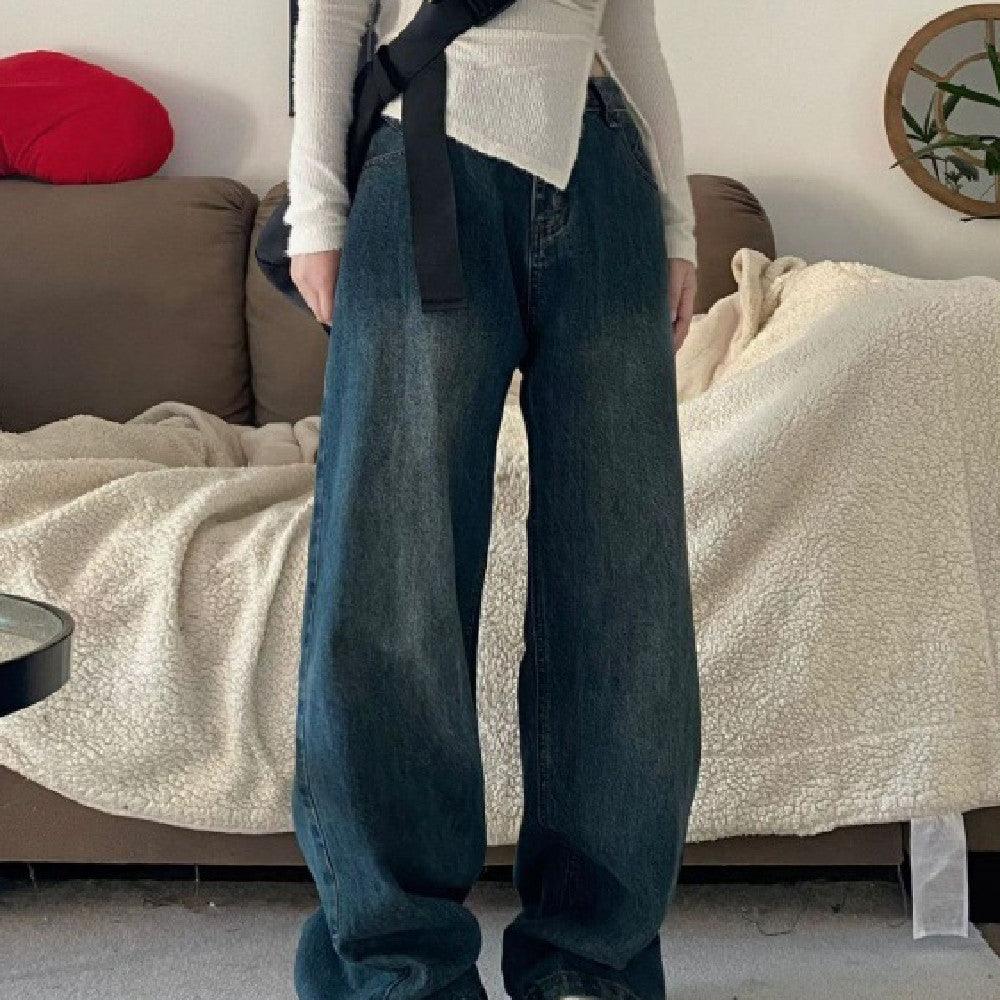 Straight Slimming And Wide Leg Jeans - Trendha