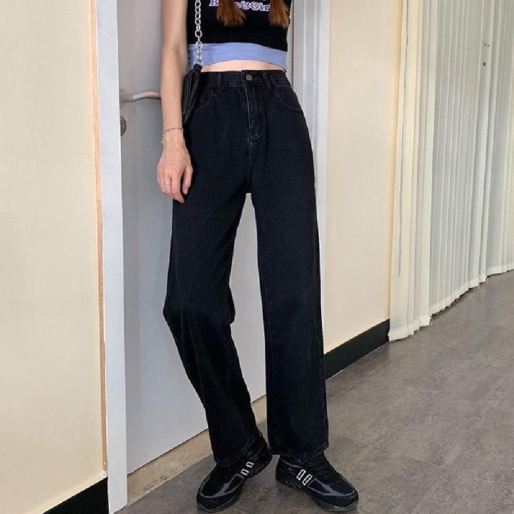 Straight Slimming And Wide Leg Jeans - Trendha