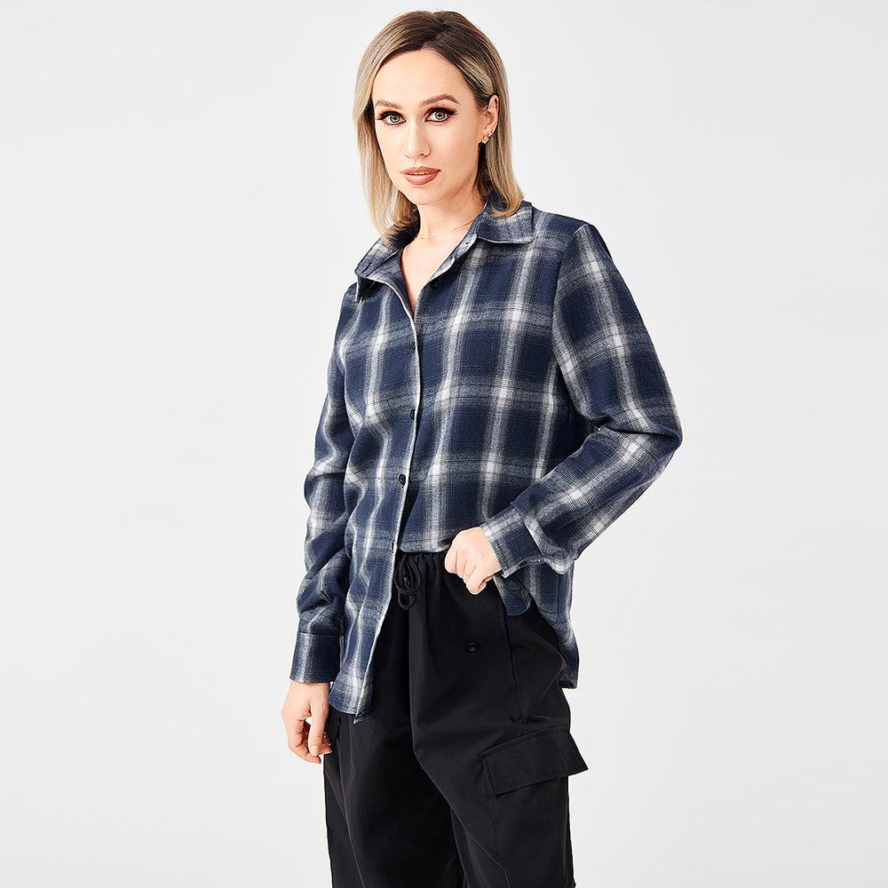 Stylish Plaid Shirt With Everything - Trendha