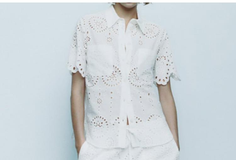 Summer New Embroidered Long Dress Short Sleeve Shirt Shorts - Trendha