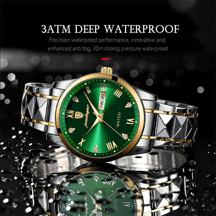 Switzerland Certified Imported Waterproof Luminous Double Calendar Men's Watch Jewelry - Trendha