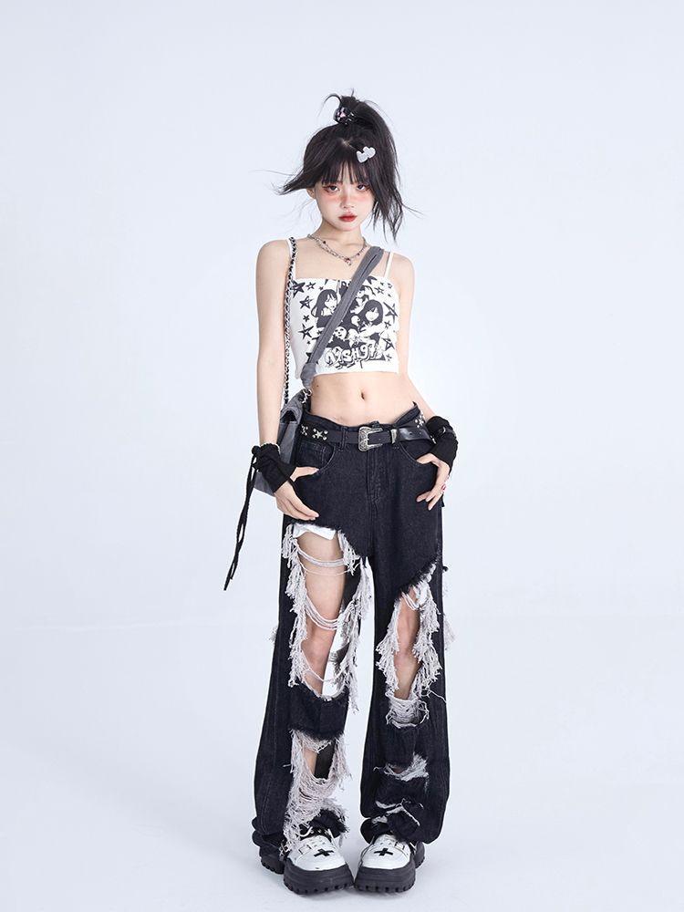Tassel Design Floor Mop Pants - Trendha
