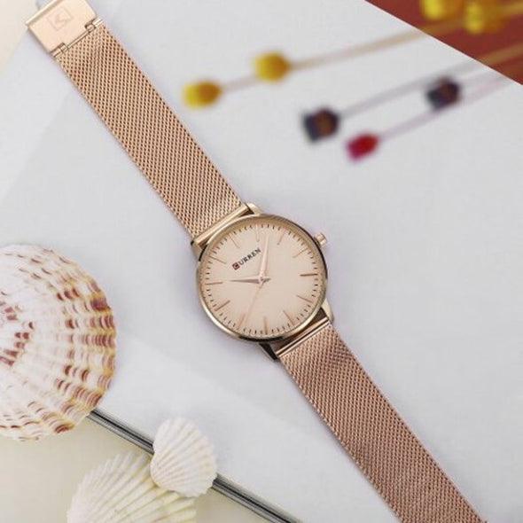 Thin Ladies Casual Simple Waterproof Quartz Watch - Trendha