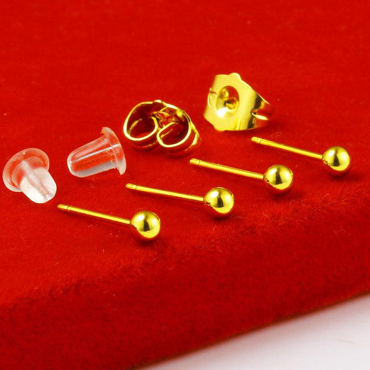 Transfer Bead Round Bead Earrings - Trendha