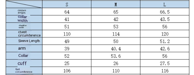 Size and product reference for Inlaid Fleece Loose-fitting Short Coat