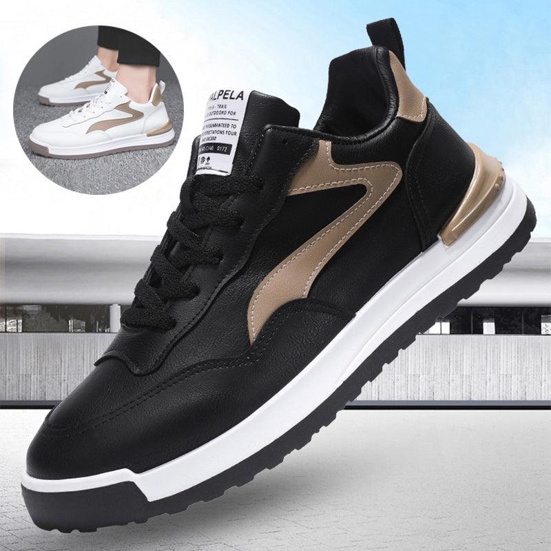 Trendy Lace-up Sneakers Casual Shoes Men's Fashion Versatile Round-toe Flat-soled Outdoor Casual Walking Running Shoes Students - Trendha